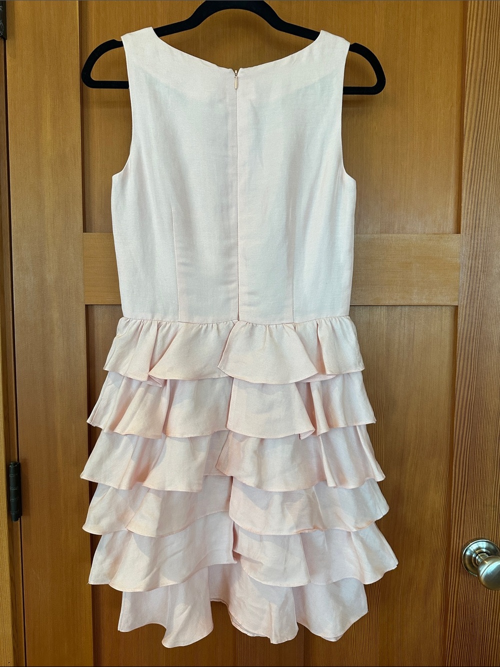Roni Rabl Light Pink Tiered Ruffle Mini Dress - Picture 3 of 4